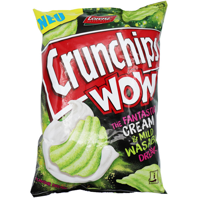 Crunchips Wow Cream & Wasabi, 110g von Lorenz Motatos